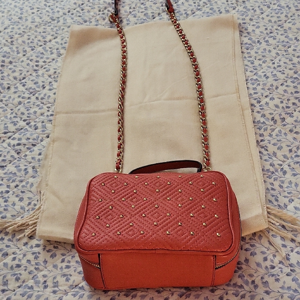 INC International Concepts Pink Crossbody Bag with Chain Strap Like New